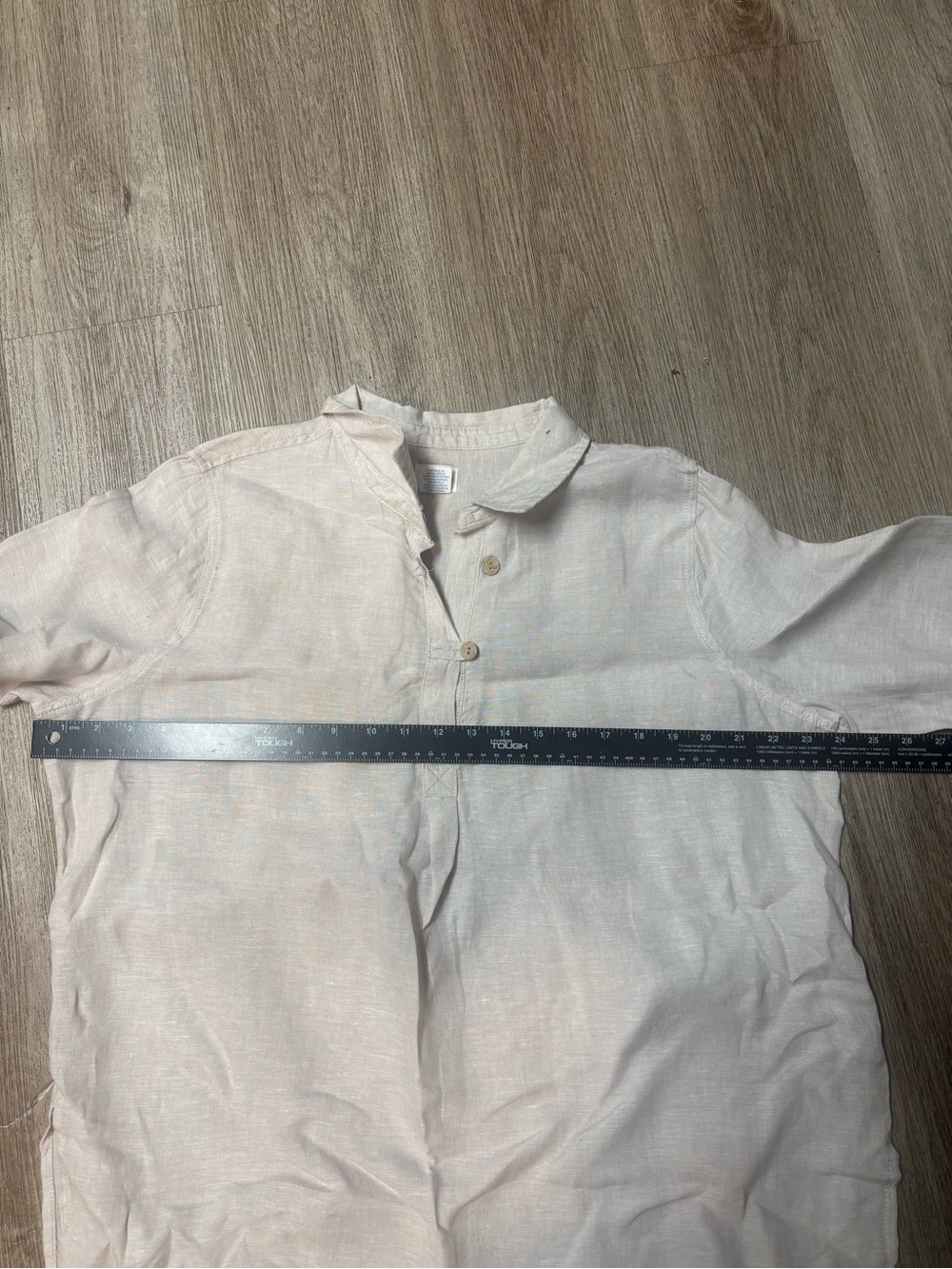 Sigrid Olsen Cream Linen Button-Front Beach Tunic Size L - Picture 7 of 7